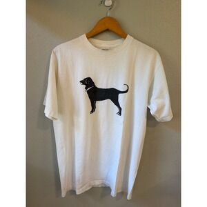The Black Dog T-Shirt Lg  Martha's Vineyard 2002 White Vintage USA Made Vtg